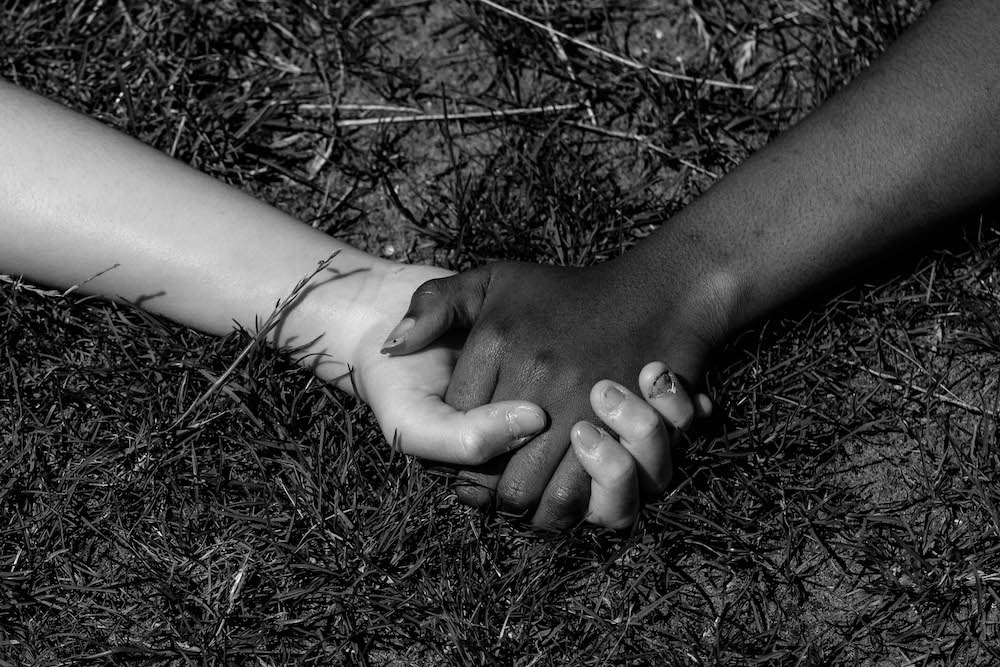 Holding hands